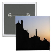 Silhouette of The Taj Mahal at sunset, Agra, Pin