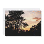Silhouette of Trees at Sunset invitations