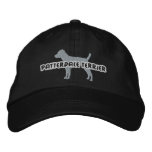 Silhouette Patterdale Terrier Embroidered Hat embroidered hats