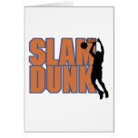 Silhouette Player Slam Dunk Tshirts and Gifts Greeting Cards