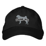 Silhouette Shar-Pei Embroidered Hat embroidered hats
