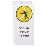 silhouette tennis vector design full color rack card
