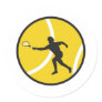 silhouette tennis vector design sticker
