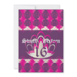 Silhouette Tiara Filigree Sweet Sixteen -Cust, invitations