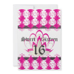 Silhouette Tiara Filigree Sweet Sixteen -Cust, invitations