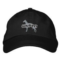 Silhouette Whippet Embroidered Hat