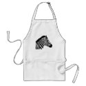 Silhouette Zebra aprons