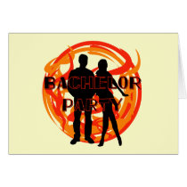 Silhouettes Bachelor Party Tshirts and Gifts Greeting Cards