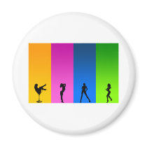 Silhouettes Fridge Magnets