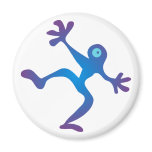 Silhouettes of silhouettes Cartoon man one Magnet