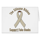 Silicone Ribbon Support Fake Boobs cards