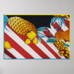 SilkScreen Fruits Posters