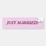 Silktones Dot Stream Wedding Bumper Sticker