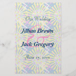 Silktones Whirlies Wedding Program Full Colour Flyer