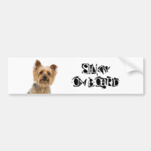 Silky on Board Bumper Stickers