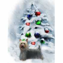 Silky Terrier Christmas Ornament Cut Outs
