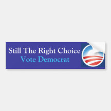 Sill the Right Choice: Obama: Blue Bumper Stickers