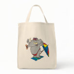silly beach sunbathing elephant bags
