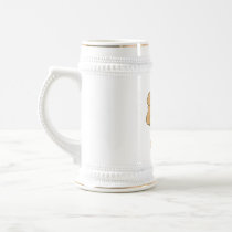 SIlly Bear With Flower and Bee Coffee Mug