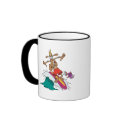 silly billy goat surfing surfer cartoon mugs