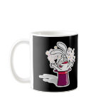 silly bunny in magician hat mug