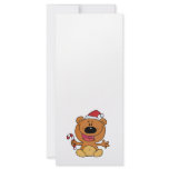 silly candy cane santa christmas bear rack cards