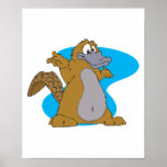 silly cartoon platypus posters