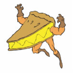 silly cartoon superhero strong pumpkin pie slice photo sculptures