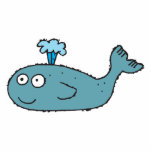 silly cartoon whale photo sculptures