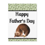 Silly Cat - Happy Father's Day postcards
