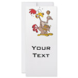 silly chicken holding bucket of chicken drumsticks rack cards