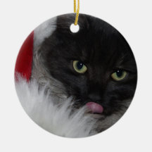 Silly Christmas Cat Christmas Tree Ornaments