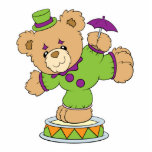 Silly Clown Teddy Bear photo sculptures