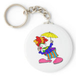 Silly Clown With Umbrella keychains