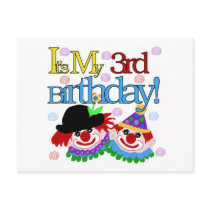 Silly Clowns 3rd Birthday Tshirts and Gifts