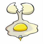 silly cracked egg acrylic cut outs