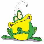 silly cute froggy patience for the fly photo sculptures