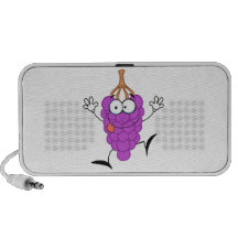 silly cute funny purple grapes cartoon character iPhone speakers