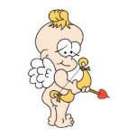 Silly Cute Love Cupid photo sculptures