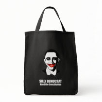 SILLY DEMOCRAT, READ THE CONSTITUTION TOTE BAGS