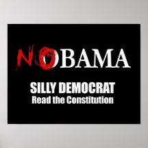 Silly Democrat, Read the Constitution Posters
