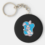 silly doctor bunny rabbit keychains