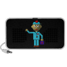 Silly Doctor with Apple on his head & Medical Bag Speakers