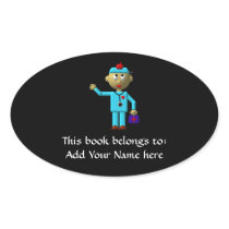 Silly Doctor with Apple on his head & Medical Bag