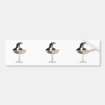 silly drunk penguin bumper stickers