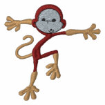 Silly Embroidered Funny Monkey embroidered shirts