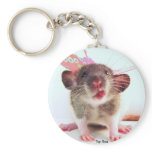 Silly Flutterby Rat keychains