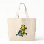 silly frog playing guitar bags