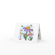 Silly Garden 1st Birthday Cards