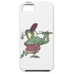 silly golfing golfer frog cartoon iPhone 5 case